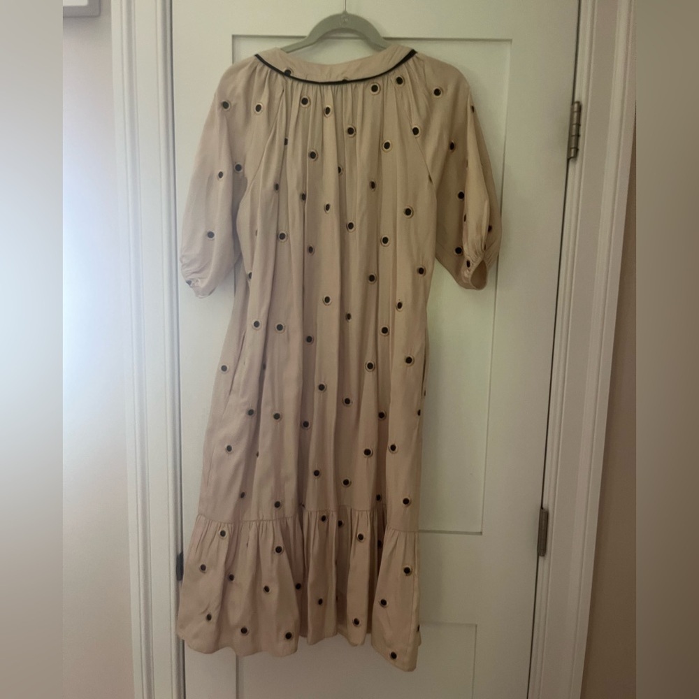 MAAC LONDON Women’s size small Cream Dress with Black Polka Dots - Picture 6 of 6